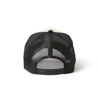 9FORTY A-Frame Trucker Corduroy OOTTF 2-Tone Black Visor Chrome White Snapback