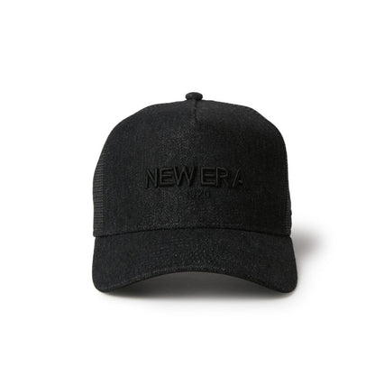 9FORTY A-Frame Trucker New Era 1920 Denim Black Snapback