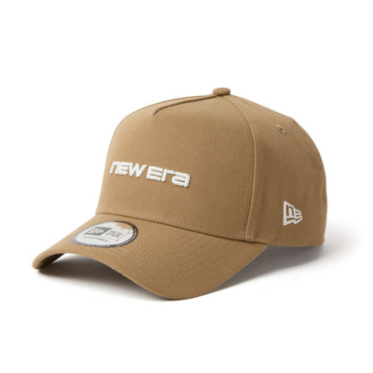 9FORTY A-Frame New Era Brand Name Logo Khaki Adjustable