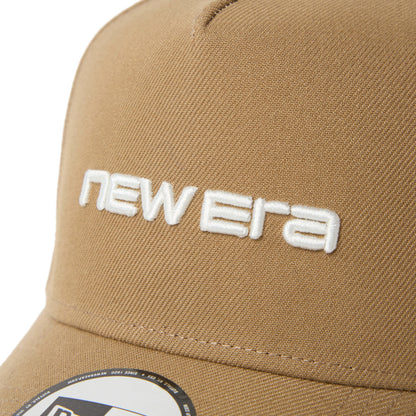 9FORTY A-Frame New Era Brand Name Logo Khaki Adjustable