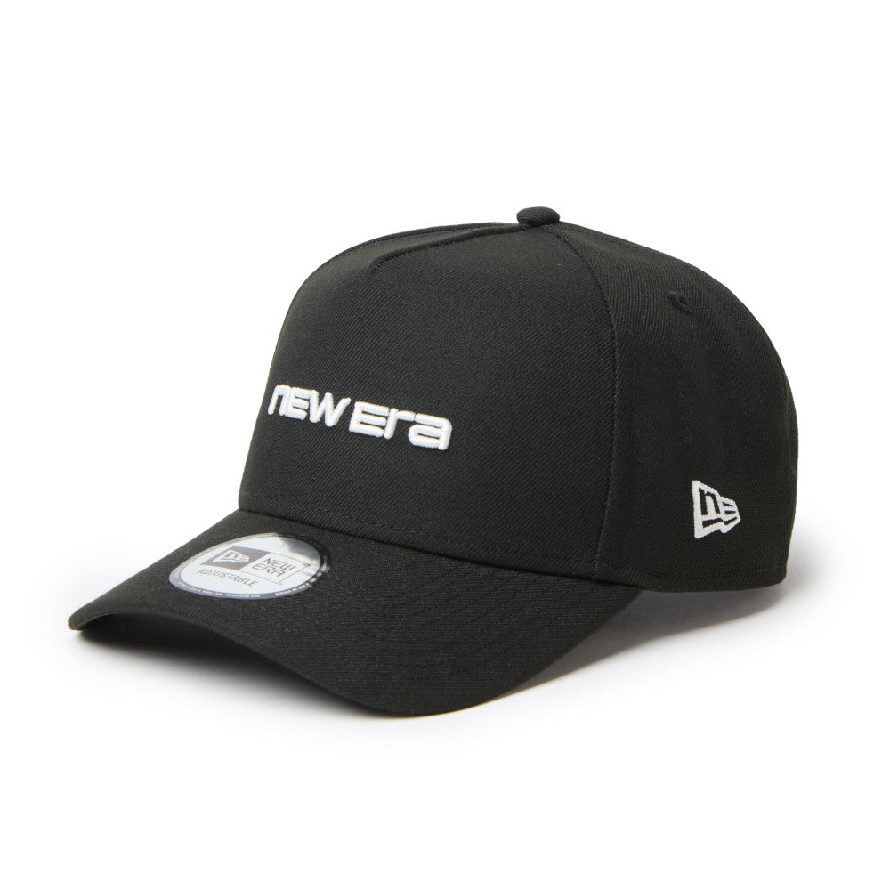 9FORTY A-Frame New Era Brand Name Logo Black Adjustable