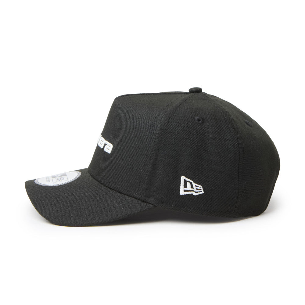 9FORTY A-Frame New Era Brand Name Logo Black Adjustable