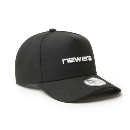 9FORTY A-Frame New Era Brand Name Logo Black Adjustable