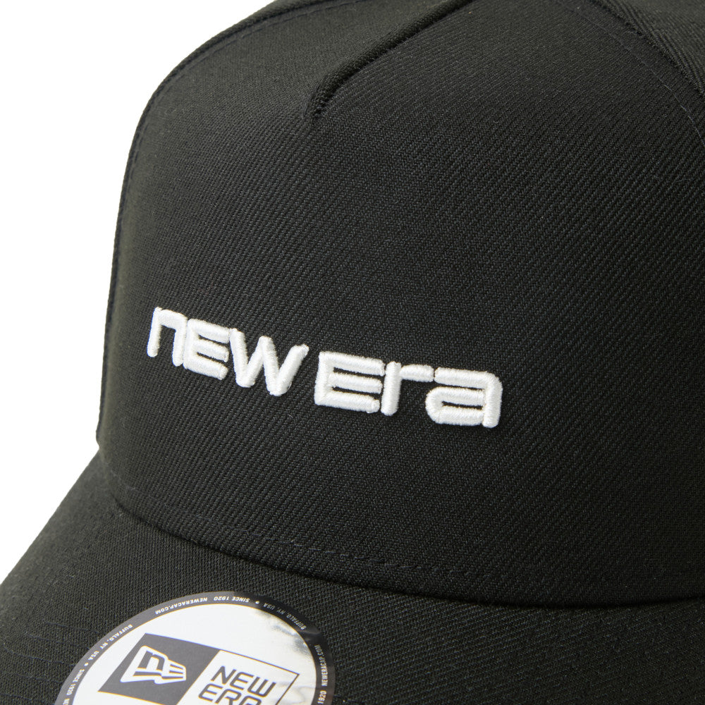 9FORTY A-Frame New Era Brand Name Logo Black Adjustable
