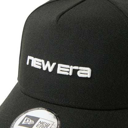 9FORTY A-Frame New Era Brand Name Logo Black Adjustable
