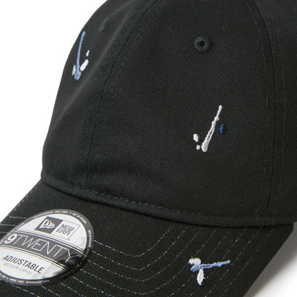 9TWENTY Splash Embroidery Basic Black Adjustable