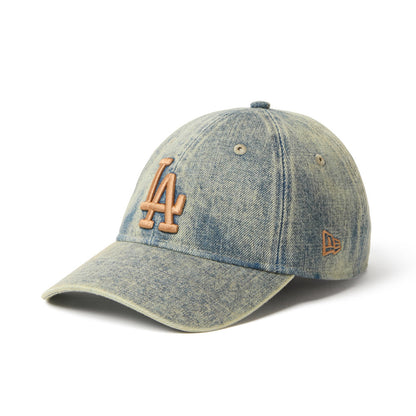 9TWENTY Los Angeles Dodgers Over Dye Denim Navy Adjustable