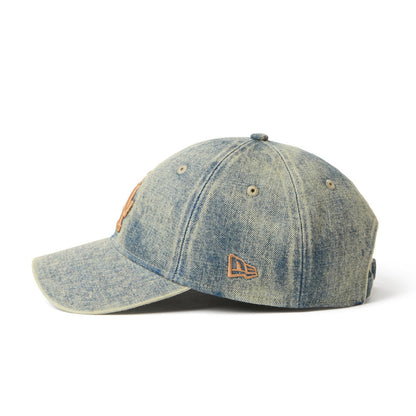 9TWENTY Los Angeles Dodgers Over Dye Denim Navy Adjustable