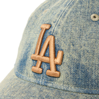 9TWENTY Los Angeles Dodgers Over Dye Denim Navy Adjustable