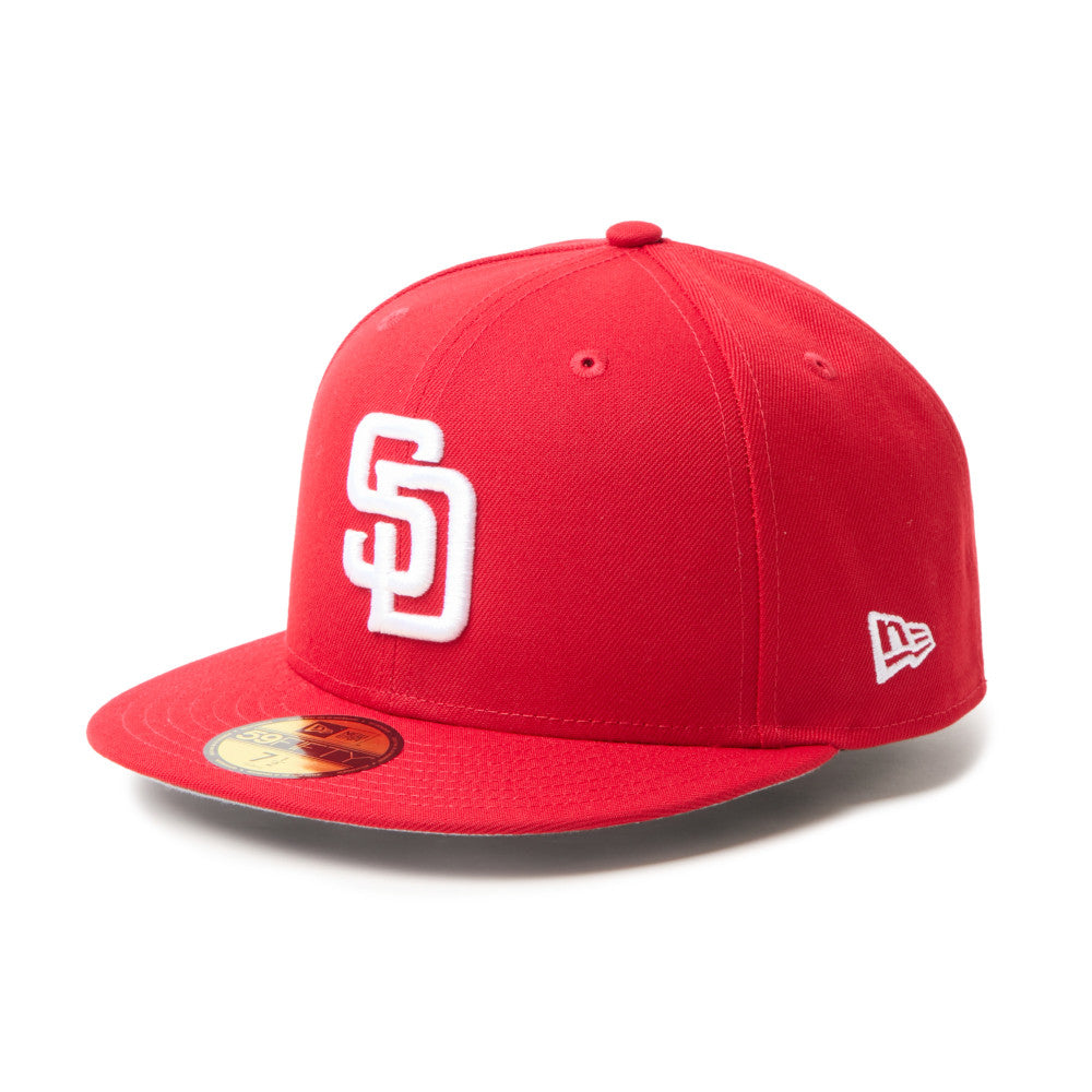 59FIFTY San Diego Padres MLB Scarlet White Fitted
