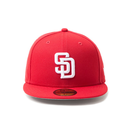 59FIFTY San Diego Padres MLB Scarlet White Fitted