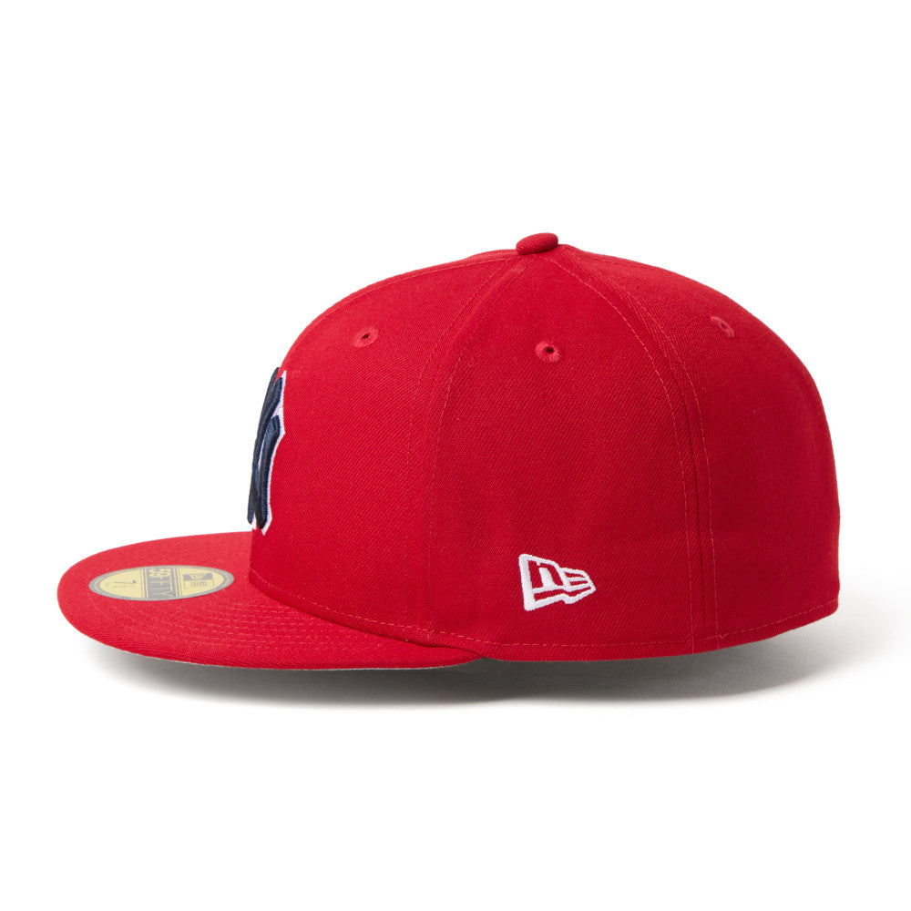 59FIFTY New York Yankees MLB Scarlet White Fitted