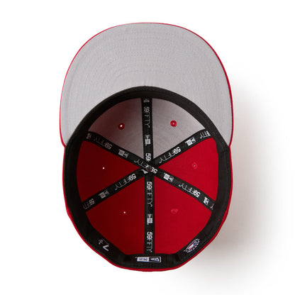 59FIFTY New York Yankees MLB Scarlet White Fitted