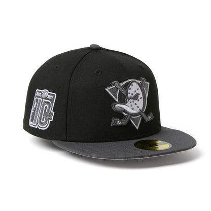 59FIFTY Anaheim Ducks 2-Tone Grey Visor Black Fitted
