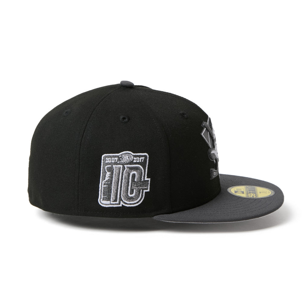 59FIFTY Anaheim Ducks 2-Tone Grey Visor Black Fitted