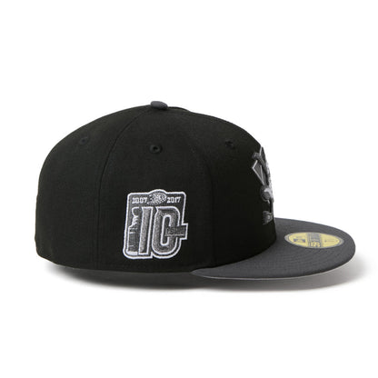 59FIFTY Anaheim Ducks 2-Tone Grey Visor Black Fitted