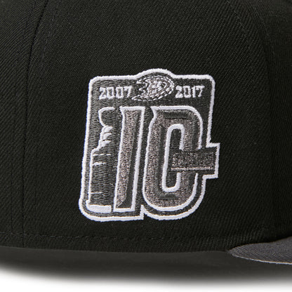 59FIFTY Anaheim Ducks 2-Tone Grey Visor Black Fitted