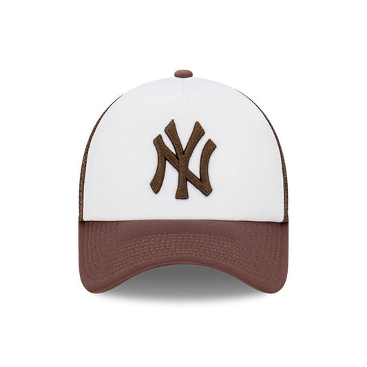 9FORTY A-Frame Trucker New York Yankees Earthtones Walnut Snapback