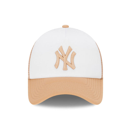 9FORTY A-Frame Trucker New York Yankees Earthtones Camel Snapback