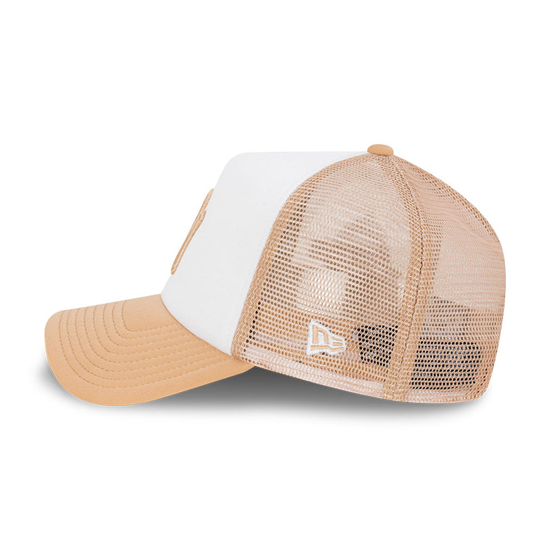 9FORTY A-Frame Trucker New York Yankees Earthtones Camel Snapback