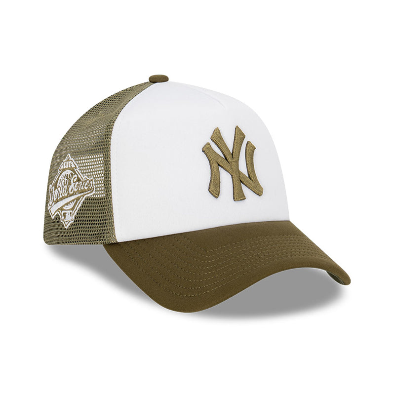 9FORTY A-Frame Trucker New York Yankees Earthtones Olive Snapback