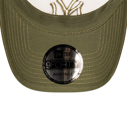 9FORTY A-Frame Trucker New York Yankees Earthtones Olive Snapback