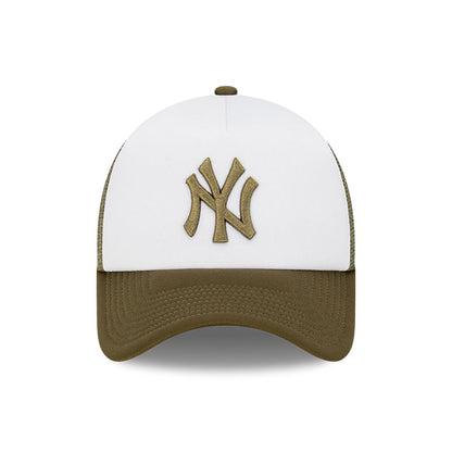 9FORTY A-Frame Trucker New York Yankees Earthtones Olive Snapback