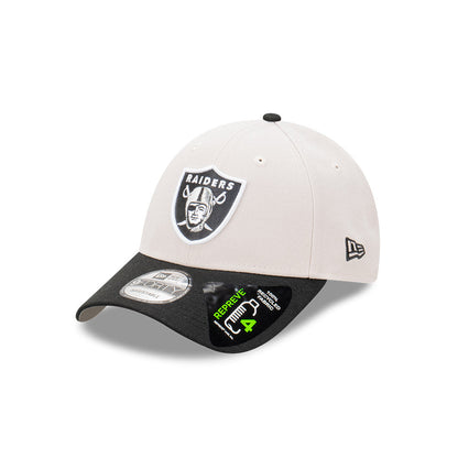 9FORTY Las Vegas Raiders 2-Tone Stone Repreve Black Visor Stone Adjustable