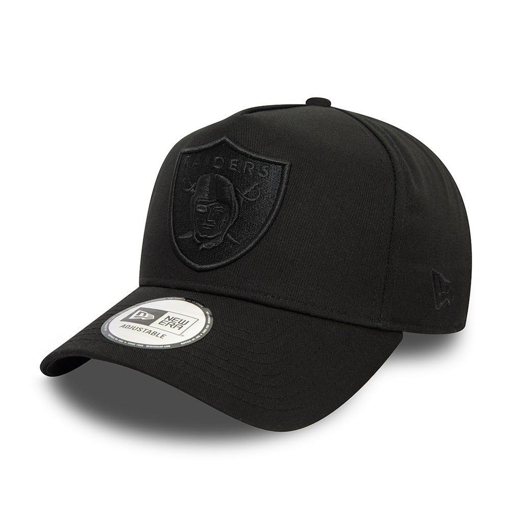 9FORTY E-Frame Las Vegas Raiders Monochrome Black Snapback