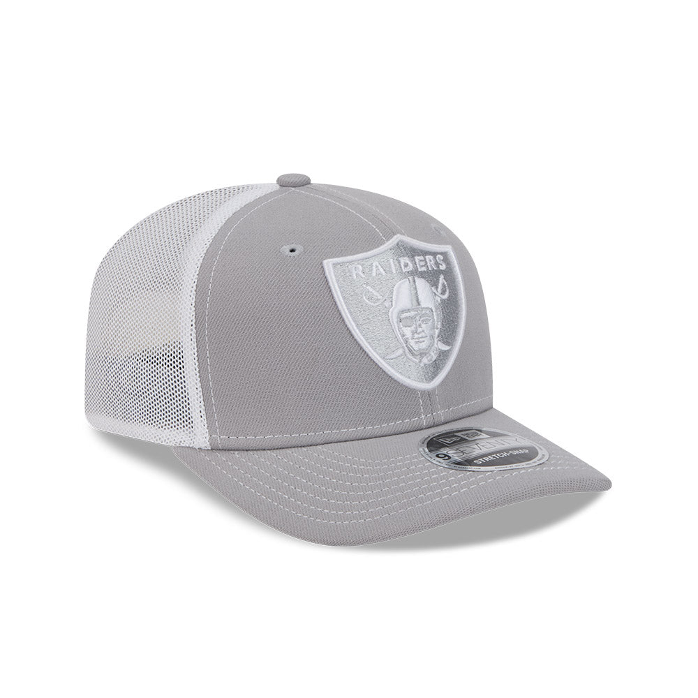 9SEVENTY Las Vegas Raiders Grey Contrast Stretch Snapback