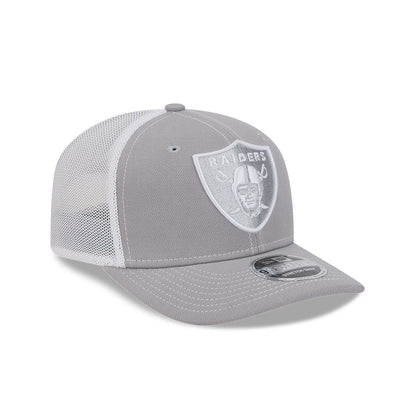9SEVENTY Las Vegas Raiders Grey Contrast Stretch Snapback