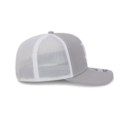 9SEVENTY Los Angeles Dodgers Grey Contrast Stretch Snapback