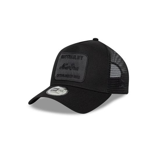9FORTY E-Frame Tonal Patch Trucker Black Snapback