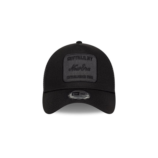 9FORTY E-Frame Tonal Patch Trucker Black Snapback