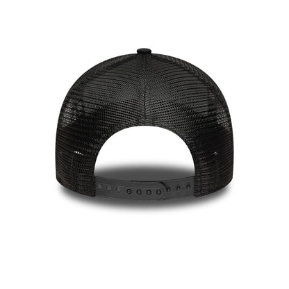 9FORTY E-Frame Trucker New Era Oval Canvas Distress Black Snapback