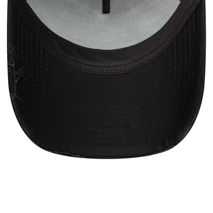 9FORTY E-Frame Trucker New Era Oval Canvas Distress Black Snapback