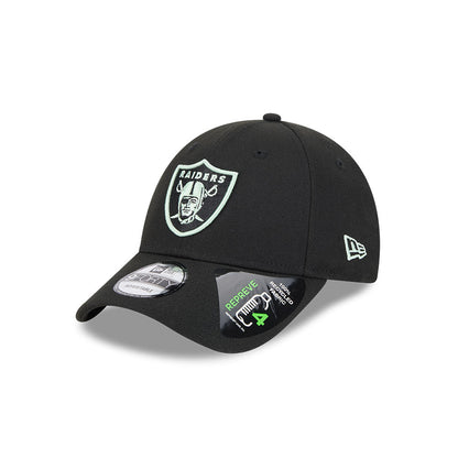 9FORTY Las Vegas Raiders Peppermint Repreve Black Snapback