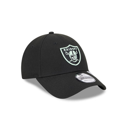 9FORTY Las Vegas Raiders Peppermint Repreve Black Snapback