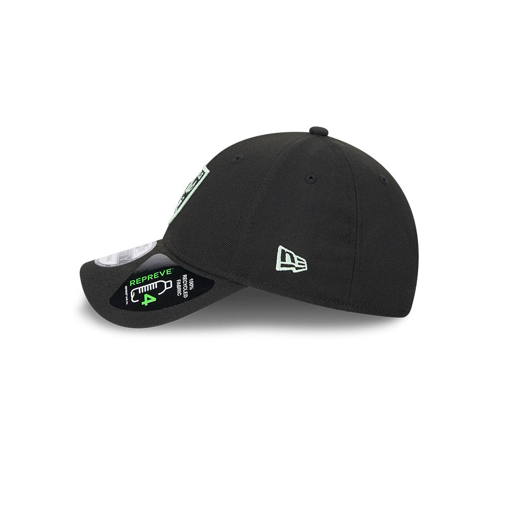 9FORTY Las Vegas Raiders Peppermint Repreve Black Snapback
