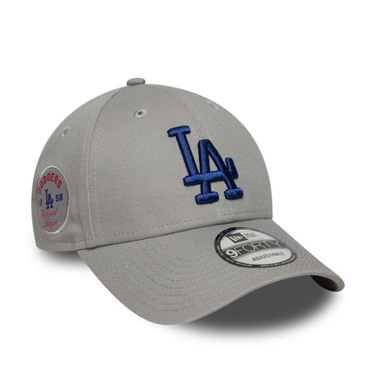 9FORTY Los Angeles Dodgers Side Patch Grey Adjustable