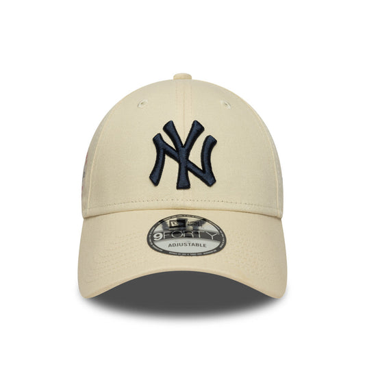 9FORTY New York Yankees Side Patch Light Cream Adjustable