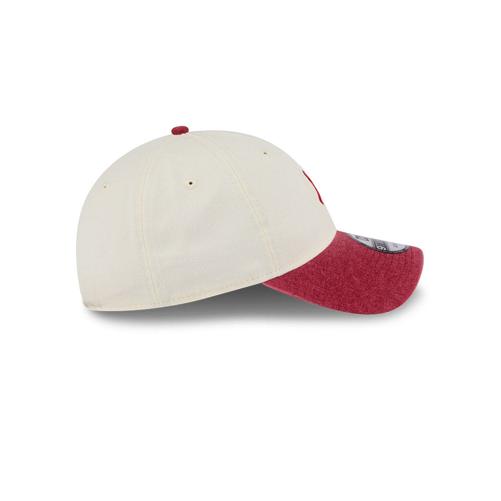 9TWENTY New York Yankees 2-Tone Snow Wash Red Visor Stone Adjustable