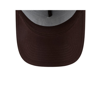 9FORTY A-Frame Trucker Las Vegas Raiders Burnt Wood Brown Snapback