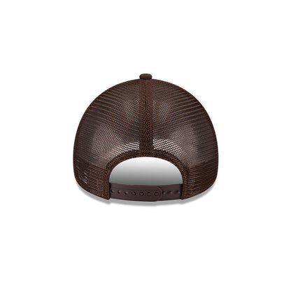 9FORTY A-Frame Trucker New York Yankees Burnt Wood Brown Snapback