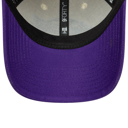 9FORTY Los Angeles Lakers Color Block 2-Tone True Purple Visor Light Cream Adjustable
