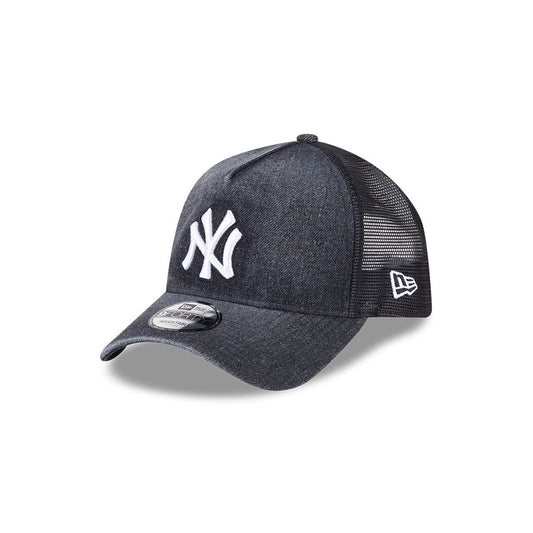 9FORTY A-Frame Trucker New York Yankees Washed Denim Black Snapback