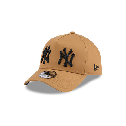 9FORTY A-Frame New York Yankees Double Logo Wheat Snapback