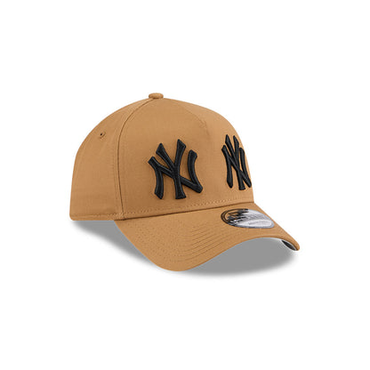 9FORTY A-Frame New York Yankees Double Logo Wheat Snapback