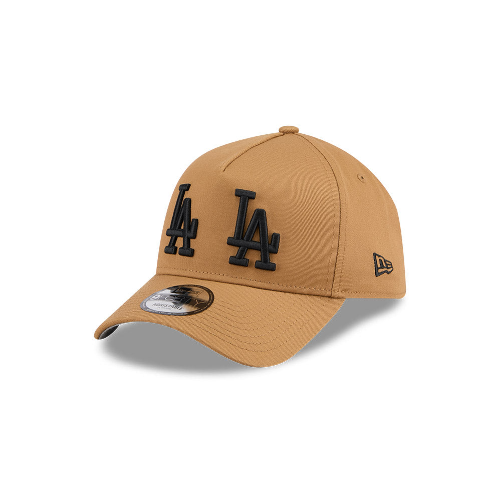 9FORTY A-Frame Los Angeles Dodgers Double Logo Wheat Snapback