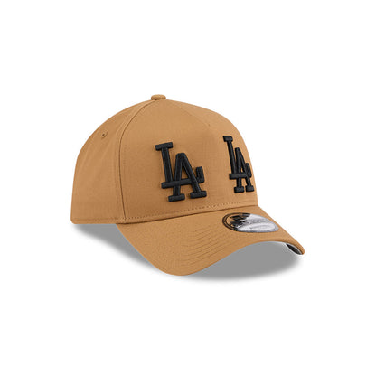 9FORTY A-Frame Los Angeles Dodgers Double Logo Wheat Snapback